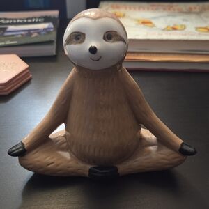 Charming Brown Sloth Yoga Figurine